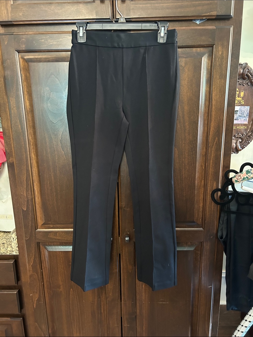 J Crew Factory Sz 0 Black Crop Pinter Women's Tailored Pull on Trouser